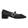 Womens/Ladies Champaign Block Heel Court Shoes