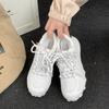 White German Shoes Women's 2025 Summer New Splicing Mesh Breathable Casual Light Forrest Gump Sports Dad Shoes Tide