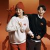 Fila Original Peony Pullover Simple Fashion Classic Retro Casual Sports Versatile Comfortable Loose Round Neck Sweatshirt F51U619203FBK