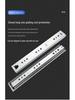 53" Heavy-Duty Industrial Drawer Slide with Lock, High Load, 100kg Capacity, Three-Section, Self-Locking Design