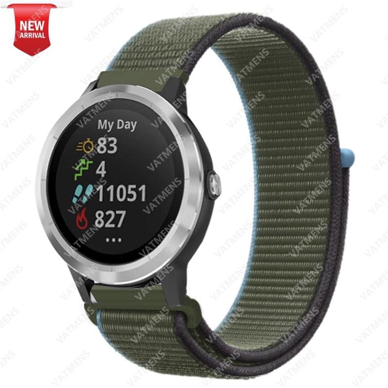 20mm 22mm Nylonarmband für Garmin Venu SQ 2 2s Forerunner 645 Smartwatch-Armband Armband Garmin Vivoactive 3 4 Armband