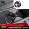 For Honda Vezel HR‑V 2021‑2022 Door Slot Mat Gate Storage Cup Holder Anti‑Slip Dust‑Proof Pad Interior Non‑Slip Car Accessories