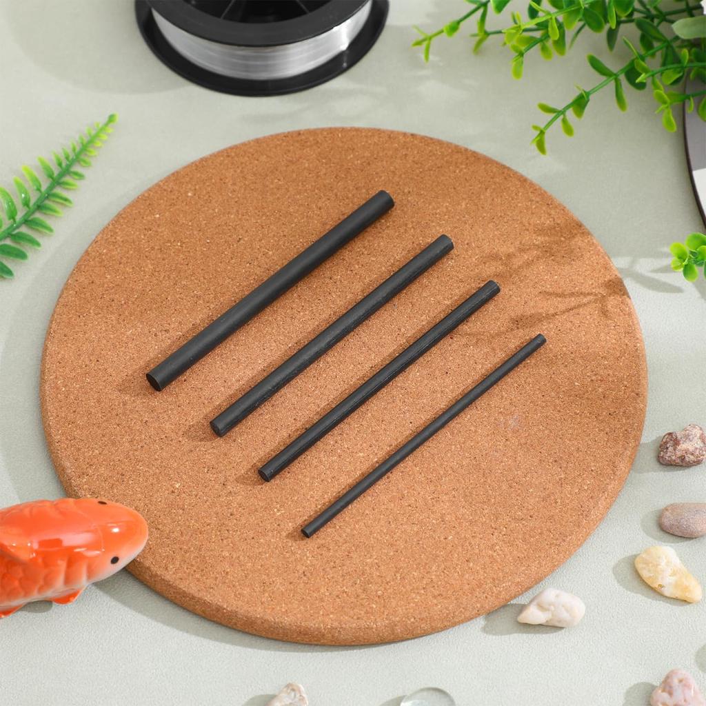 SUPVOX Angelruten-Reparaturset Set mit 4 Stück (3,5mm/5mm/6mm/7mm) Kohle