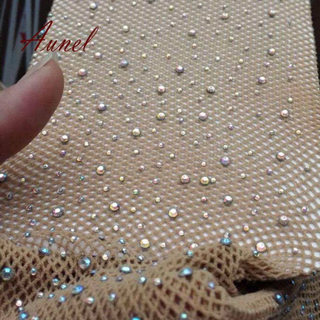 Sexy ženské diamantové síťované punčochy Elastické síťované punčochy Ponožky