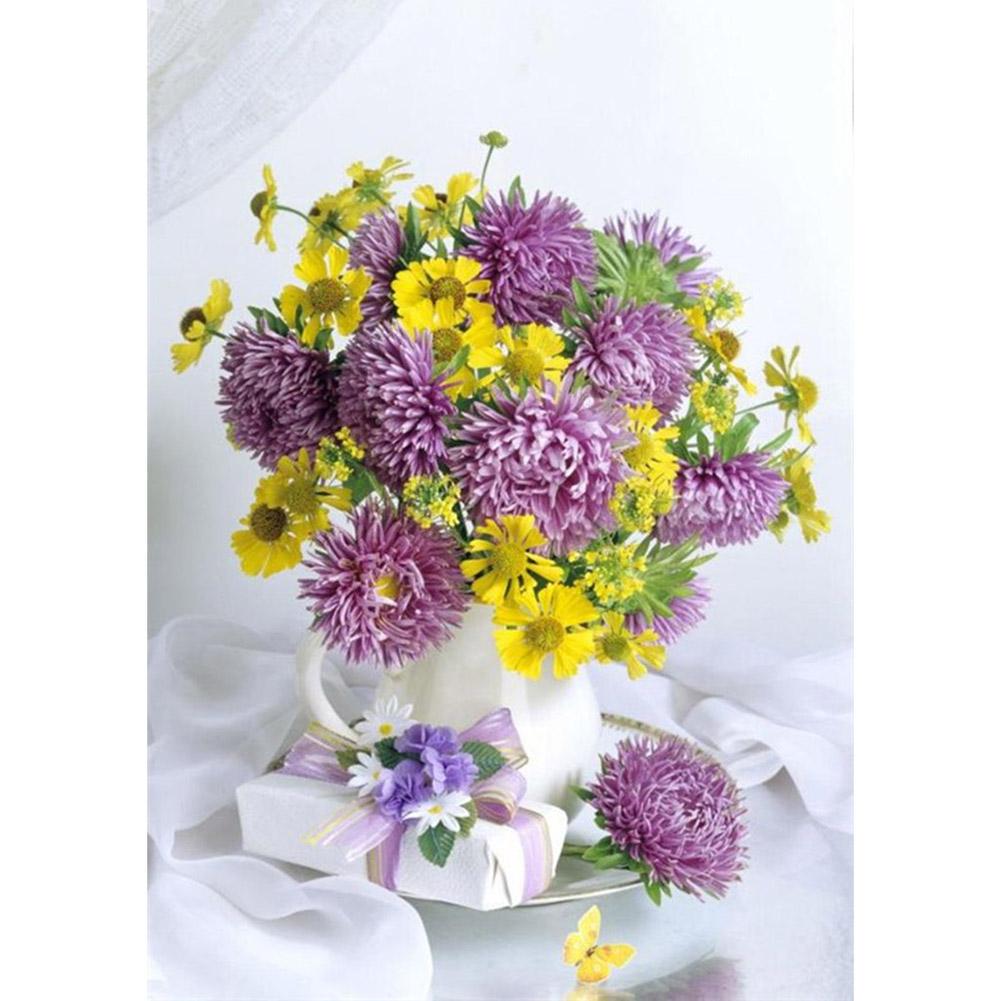 Huacan 5D DIY Full Drill Diamond Painting Bouquet Cross Stitch Embroidery Mosaic