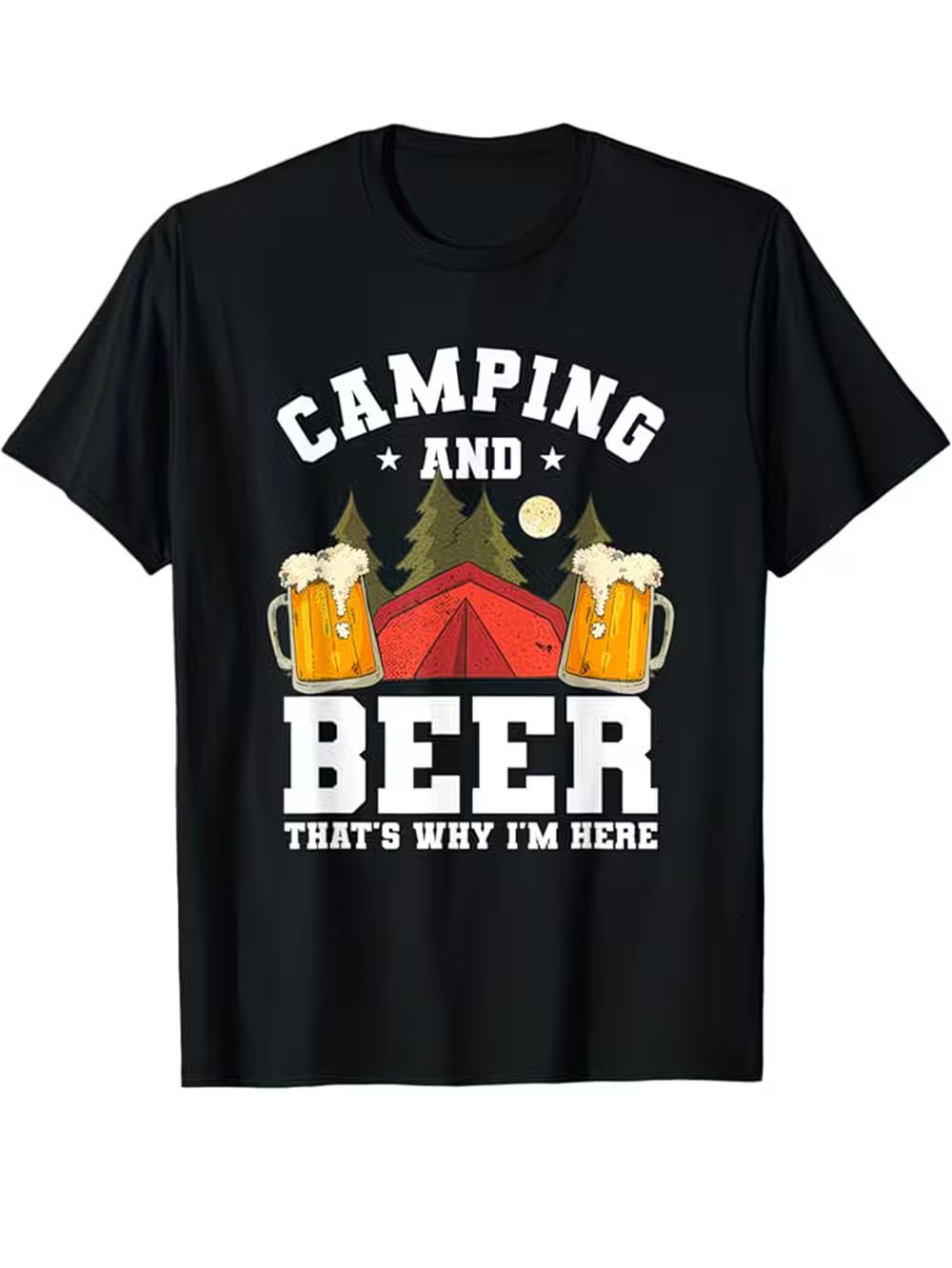 Black Short-Sleeve T-Shirt for Summer Leisure S