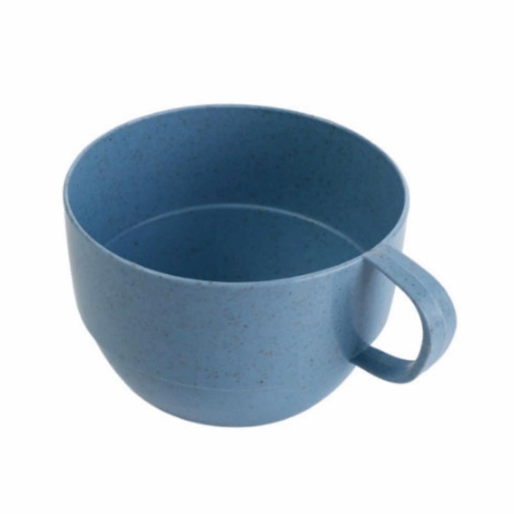 

Reusable Flat Bottom with Handle Eco-friendly Drinking Cup Wheat Straw Cup Drinkware Coffee Mug синий