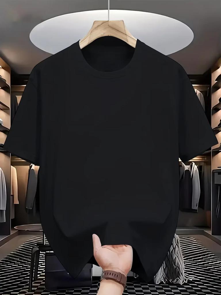 Camiseta de Segurança MBDMBD Masculina Casual Gola Redonda Poliéster Confortável Versátil Manga Curta com SECURITY Ousado