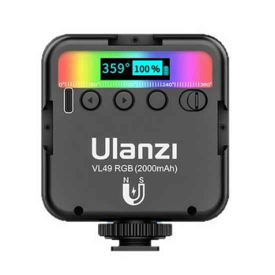 Ulanzi VL49 RGB Portable Mini Fill Light for Photography, Live Streaming, and Selfie Cameras
