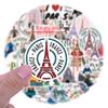 55 New Style Love In Paris Graffiti Stickers Waterproof Suitcase Mobile Phone Skateboard Stickers