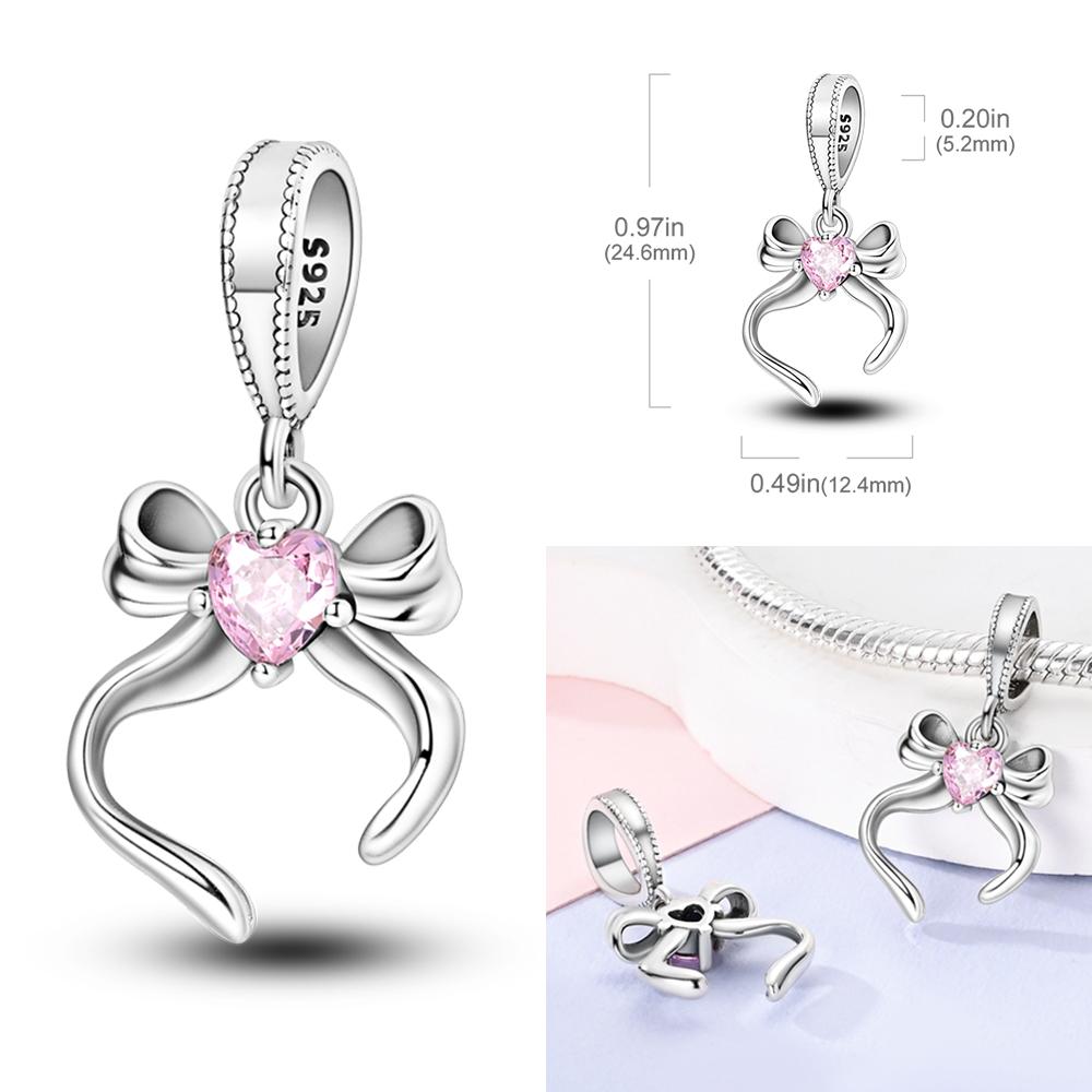 Fit Original Banglecopper Ballet Dancer Charms Dancing Shoes Beads Pendent Dangle Bracelet Necklace Diy Women Jewelry Gift