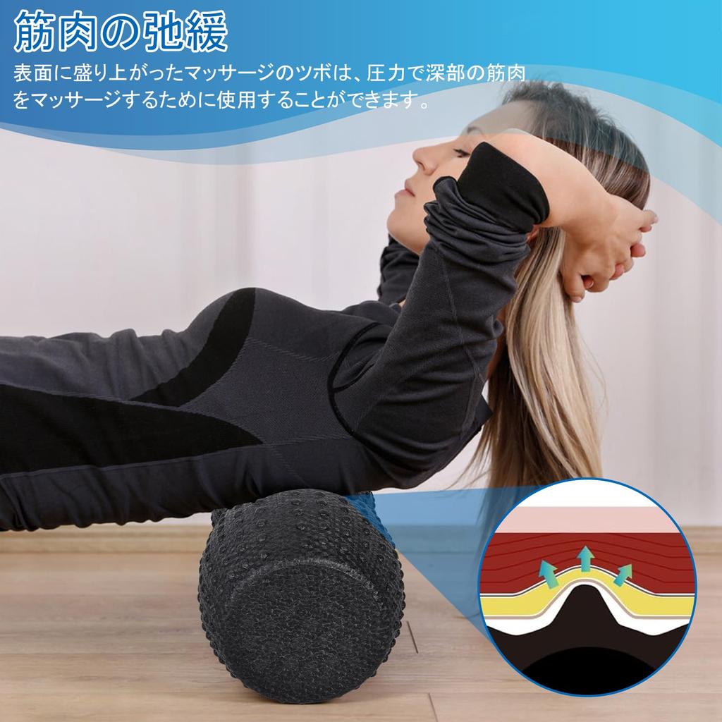 Portable and Lightweight Foam Roller X Spinal Fascia Roller with Spinal Lightweight Foam Roller for and Muscle Suitable for and (34 17cm), Cutout,