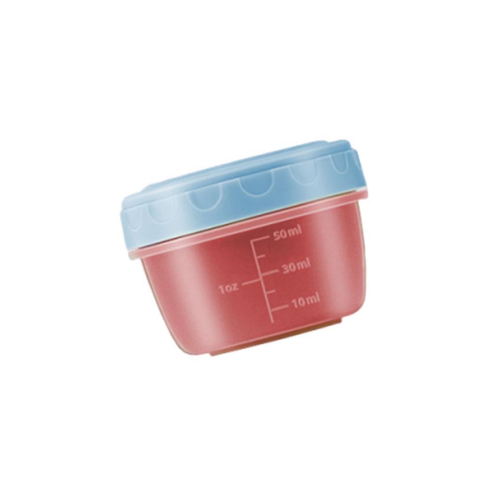1-6 Pack 2.7 OZ Salad Dressing Container to Go with lids Tiny Condiment Containers Small Sauce Containers for Lunch Box