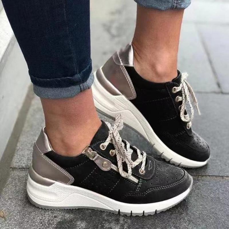 Casual Women's Shoes Lace-up Platform Sneakers