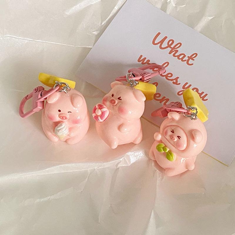 Uroczy Anime Mała Świnka Brelok Kreskówkowy Kawaii Świnka Brelok Zawieszka Kreatywna Dekoracja Plecaka Akcesoria Prezenty