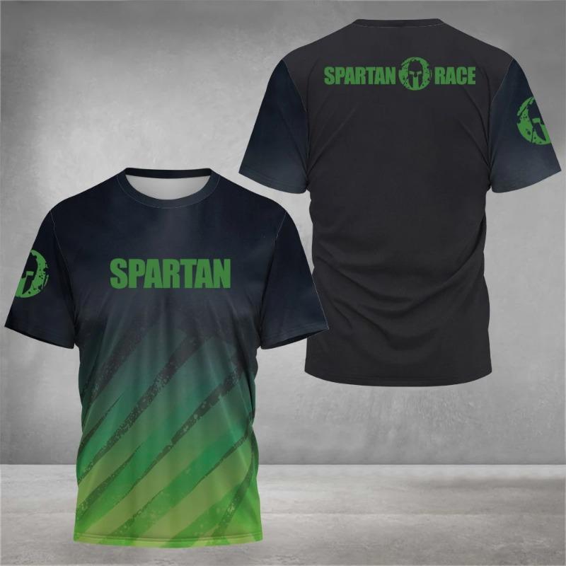 2026 New Spartan Graphic 3D PrintedShort Sleeve T-Shirt Breathable O-Neck T-shirts Top