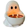 Cute Ghost Candle Holder Multi-Purpose Cartoon Ghost Candle Holder Halloween Ghost Ornament Home Table Centerpiece Decor