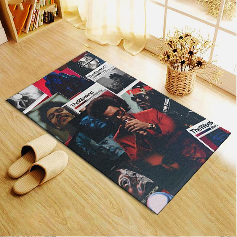 The Weeknd Teppich für Wohnzimmer Schlafzimmer Zuhause Sofadekoration, Kinder Spiel rutschfeste Bodenmatte