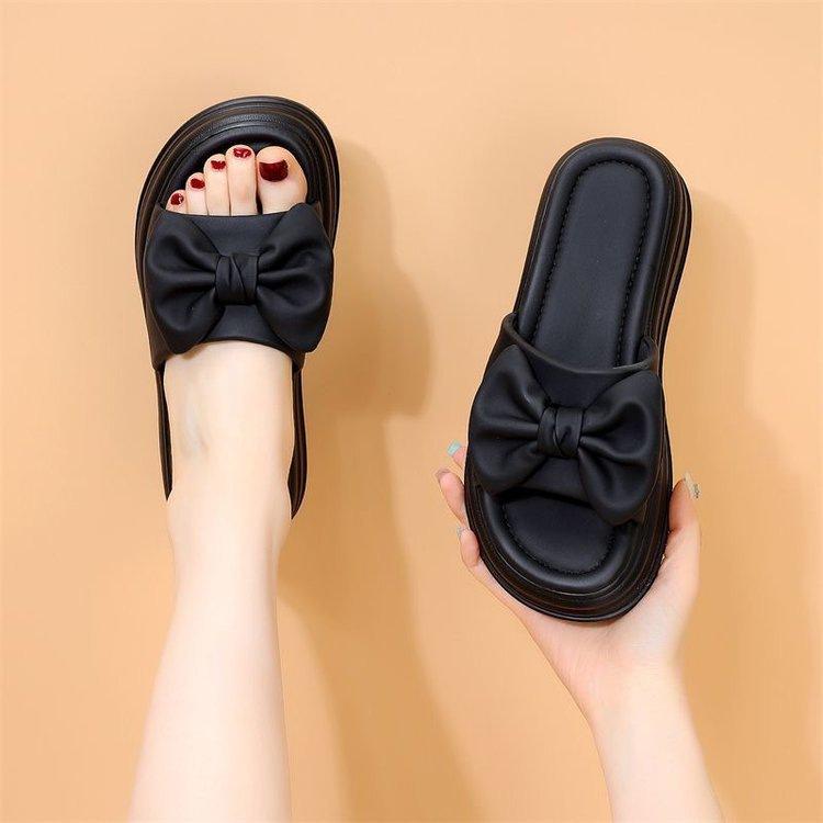 

Temperament thick-bottomed fairy sandals 2025 new muffin flat-bottomed fashionable versatile casual wear beach slippers 35