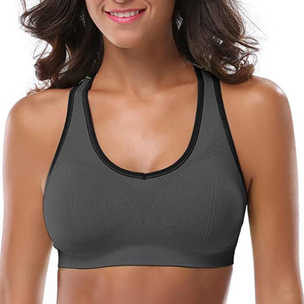 5PC Women Racerback Sports Bras - High Workout Activewear Bra