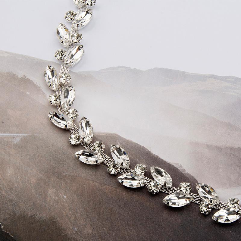 European and American Rhinestone Inlaid Waist Chain Women's Fashionable High-end Versatile Dress Decorate Metal Body Chain Women