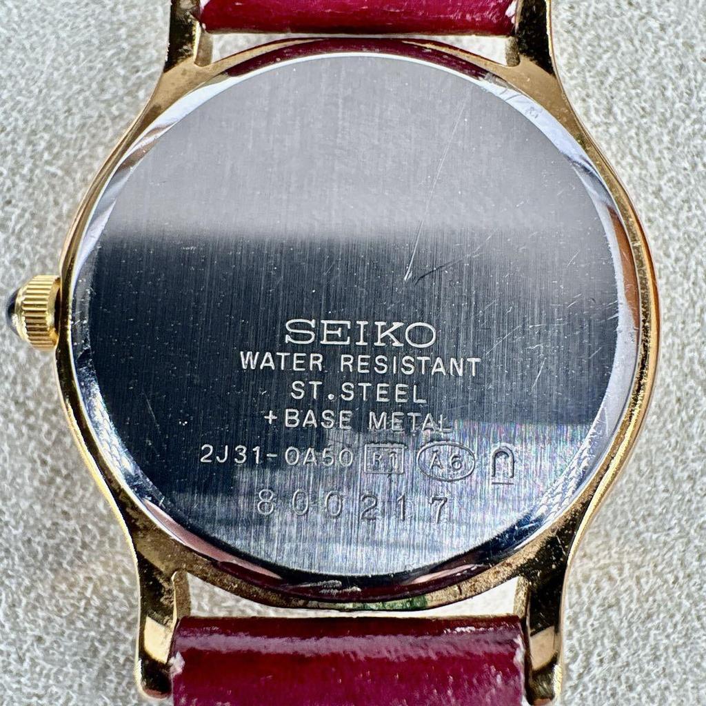 Used [Working Item] SEIKO Exceline 2J31-0A50 Quartz Combi Ladies Watch Antique
