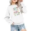 Kids' Fashion Loose-Fit Casual Long-Sleeve Christmas Print Oversized Crewneck Sweatshirt