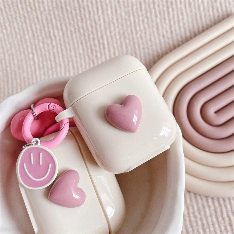 Airpods Pro Third Generation Protective Case Is Suitable For Airpods Second Generation Earphone Cover Simple Girl Love Silicone