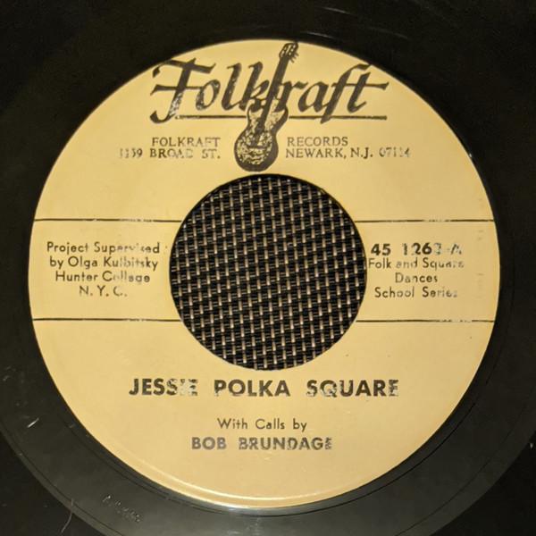 

7-дюймовая пластинка BOB BRUNDAGE FOLKRAFT AMERICANA O Jessie Polka Square 451263 Folkraft Record US Мировая музыка Б/у
