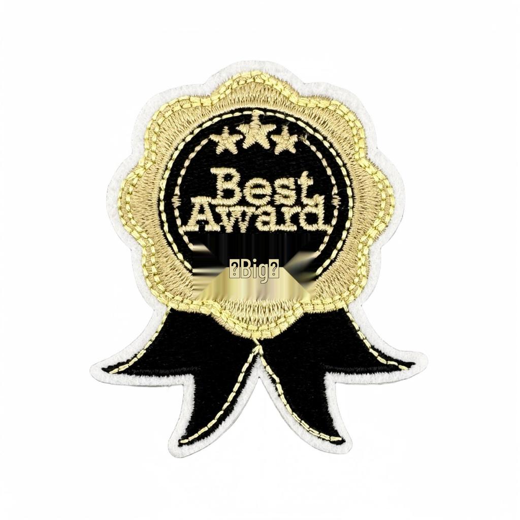 2025 Black Gold Graduation Embroidery Patch - Versatile Style Iron-on Flower