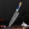 8-inch Damascus Chef's Knife Resin Handle 67 Layers Stainless Steel Kitchen Blade Knife Meat Cutting Kitchen Knives