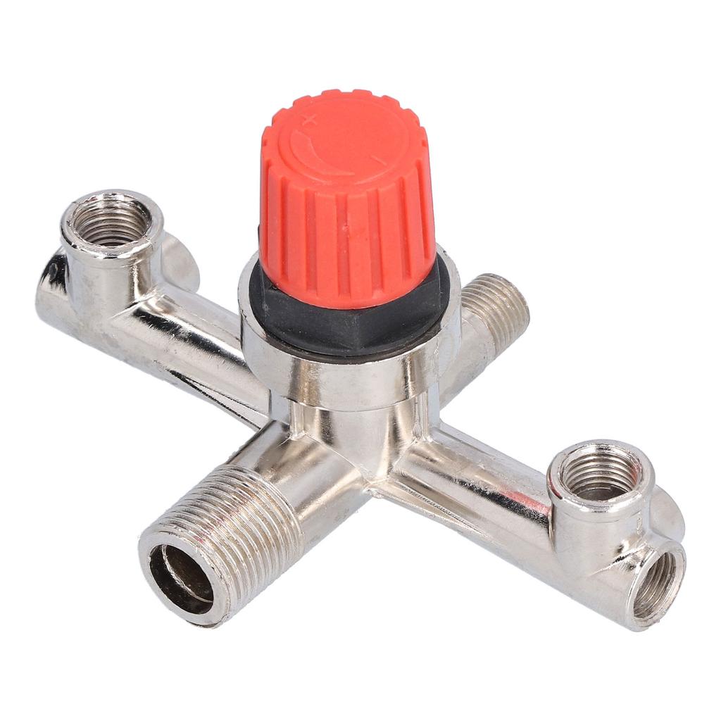Compressor Switch Tube Double Outlet Metal Valve Nonadjustable Fitting Accessory
