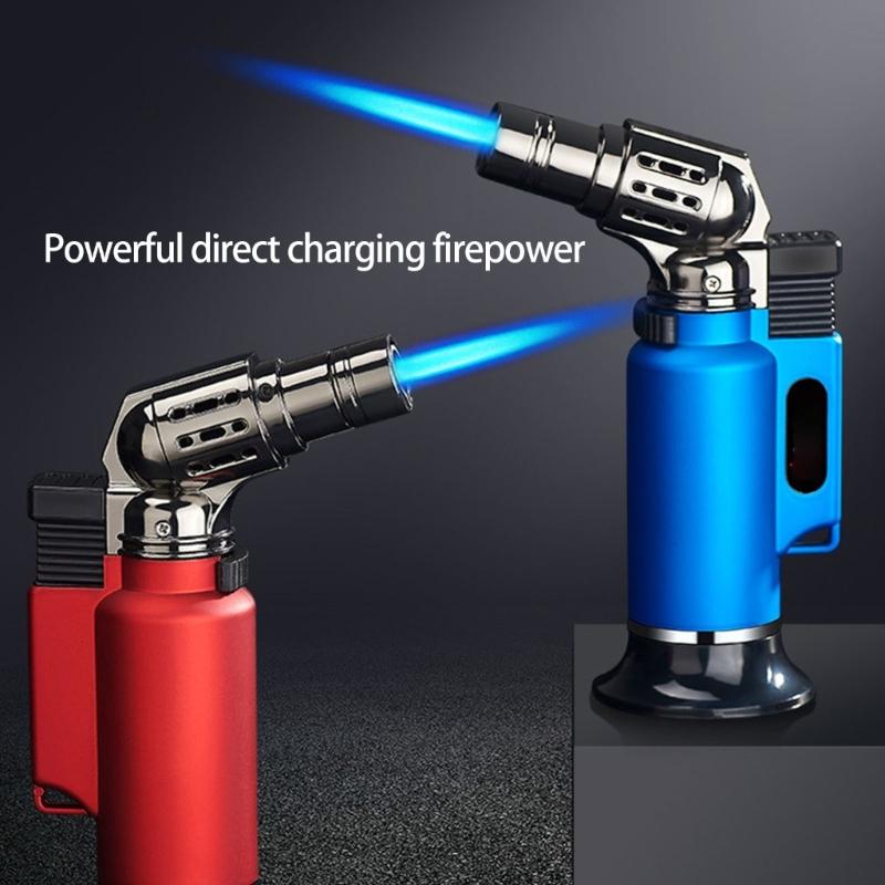 Adjustable Flame Refillable Lighter With Safety Lock And Metal Design For Craft Project Hiking Camping Ignition Gear