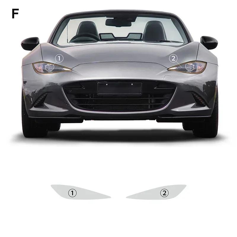 PPF Kit Clear Rearview Mirror Anti Scratch Transparent Protection Film For Mazda MX 5 2016- Car Headlight Film Accessories