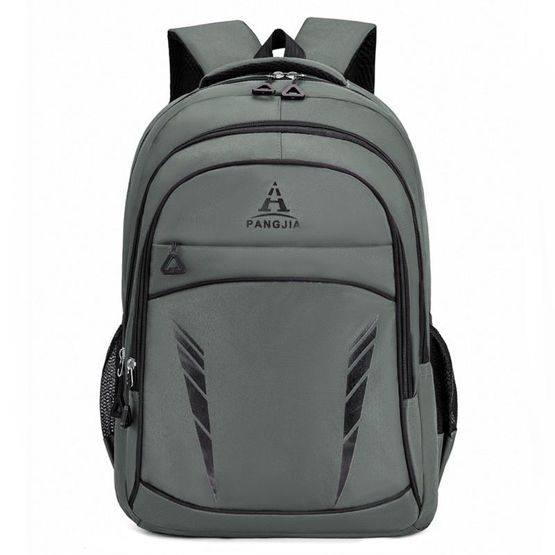 Letter Printed Oxford Fabric Business Laptop Backpack With Lightweight Design For High School Students Grey4