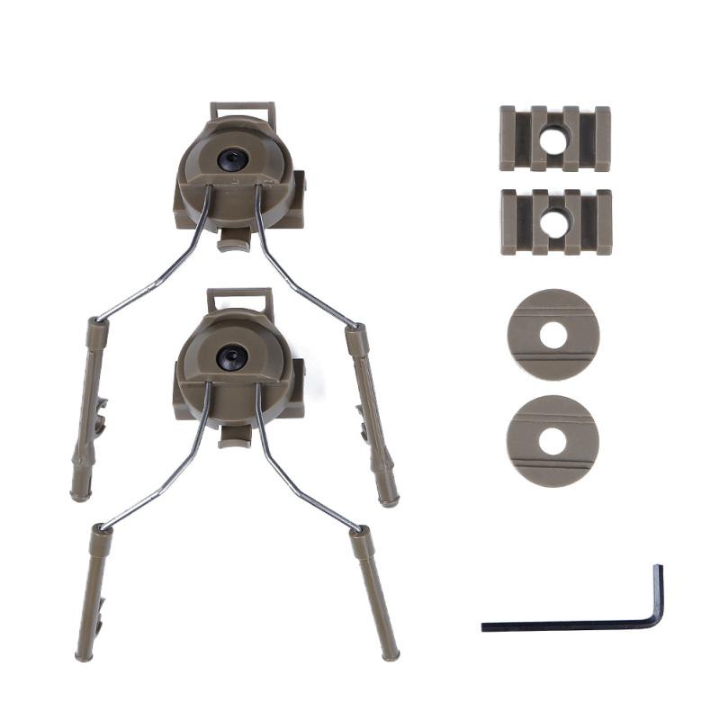 Держатель гарнитуры Набор адаптеров для быстрой направляющей для шлема Аксессуары для шлема Тип Подвесной кронштейн для направляющей для шлема зелёный