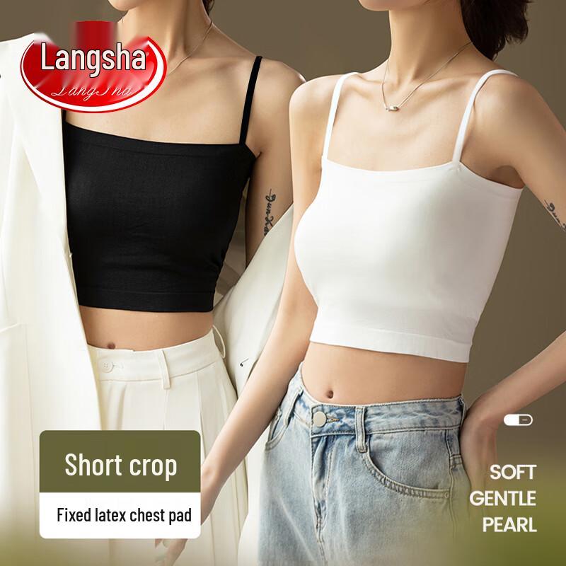 Langsasa Women s Seamless Padded Camisole Top One Size (80-130 Jin)