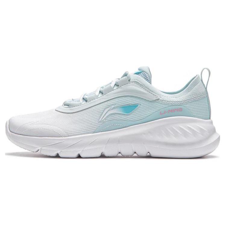 New LiNing EasyFit Fle Low Top Running Shoes Women's White Blue ARSU030-3