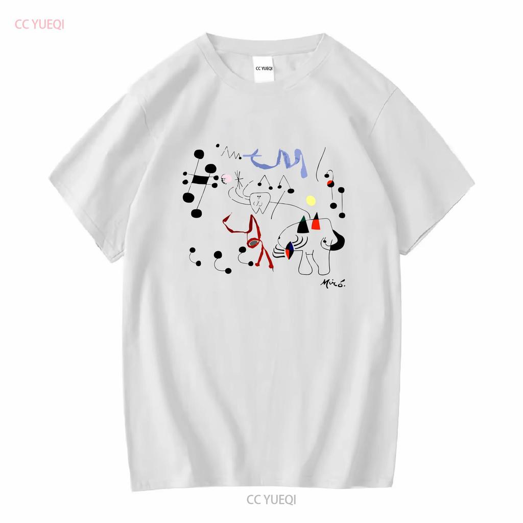 Joan Mirós Kunstwerk „Frau träumt von der Flucht“ (1945) – T-Shirt, lang- oder kurzärmelig, Vintage-Stil, gewaschen, dehnbar, stylisch