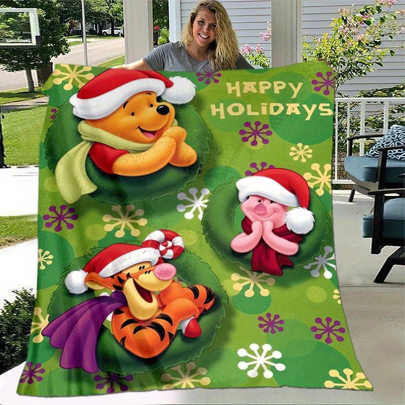 1pc Winnie The Pooh Printing Blanket - Soft, All-Season Throw for Office Blanket | Personalized Gift