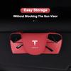 Per Tesla Model 3 Model S Model X Model Y Cybertruck SpaceX Auto Parasole Porta Occhiali Scatola Occhiali da Sole Portaoggetti Accessori