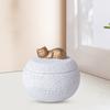 Pet Memorial Urn Moisture-Proof Dog Cat Cremation Urn 350ml Capacity Cement Pet Loss Keepsake Urn for Dogs Cats Bone Ash