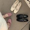 French Woolen Pink Chain Gentle Mary Jane Single Shoes Women's 2025 Spring and Autumn Skirt Ballet Temperament Evening Shoes