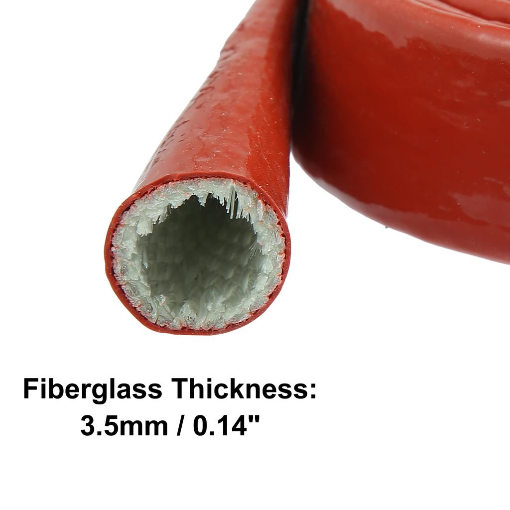 X AUTOHAUX Fuel Hose Protective Cover for Cars, Insulation Pipe, Protective Cover, Heat Shield