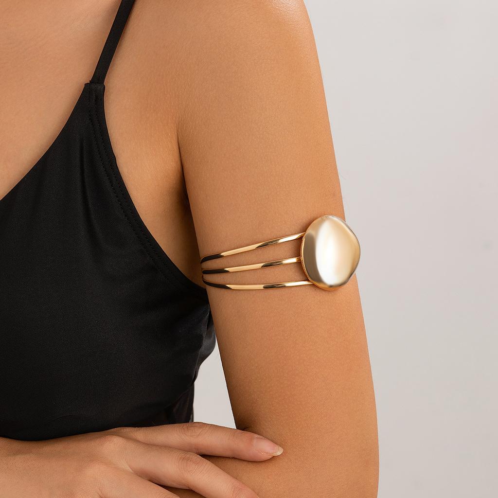 Personalised Minimalist Triple Bread Arm Bracelet Minimalist Open Arm Bracelet Armband Female