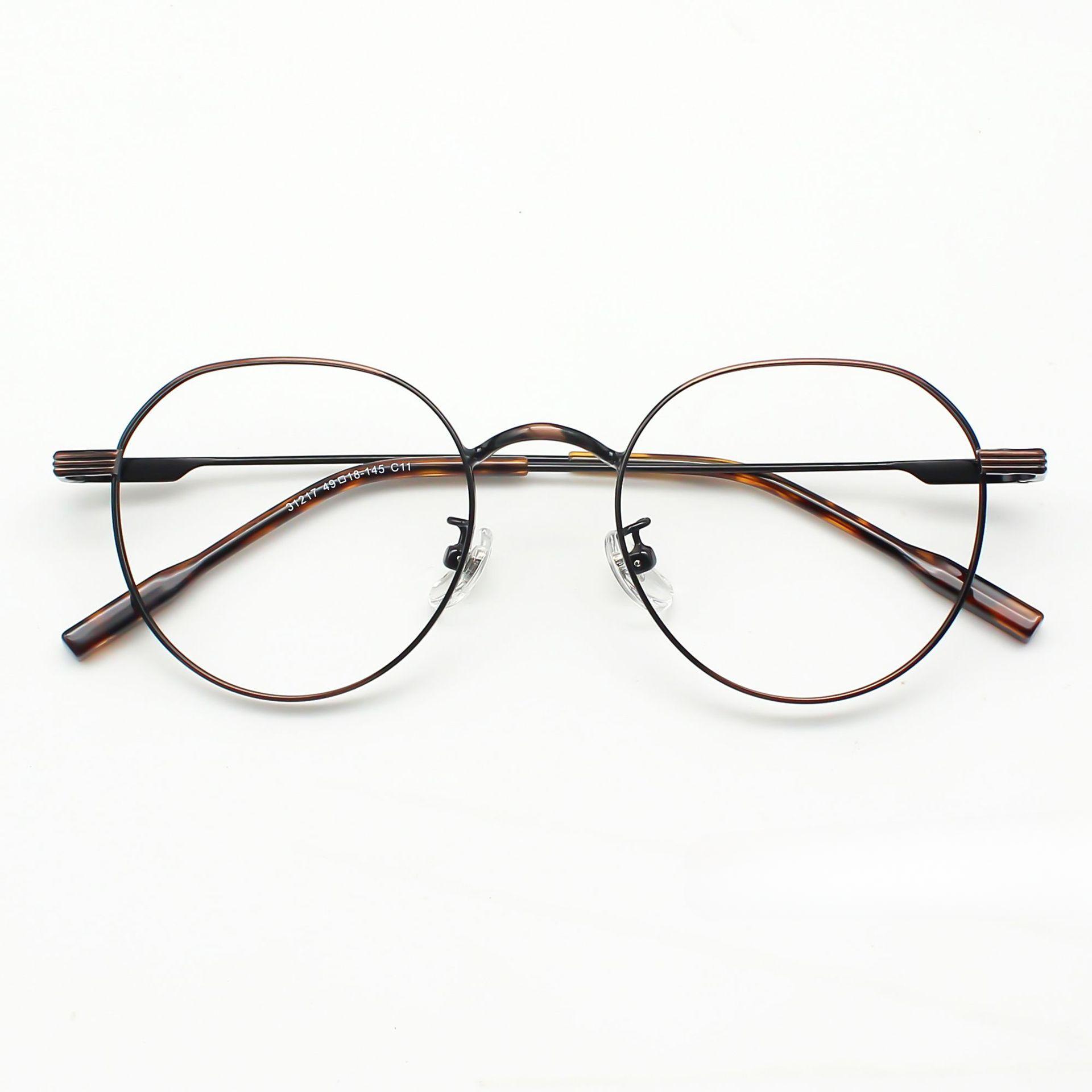 Оправа для очков круглая художественная металлическая оправа для очков в стиле ретро для близорукости