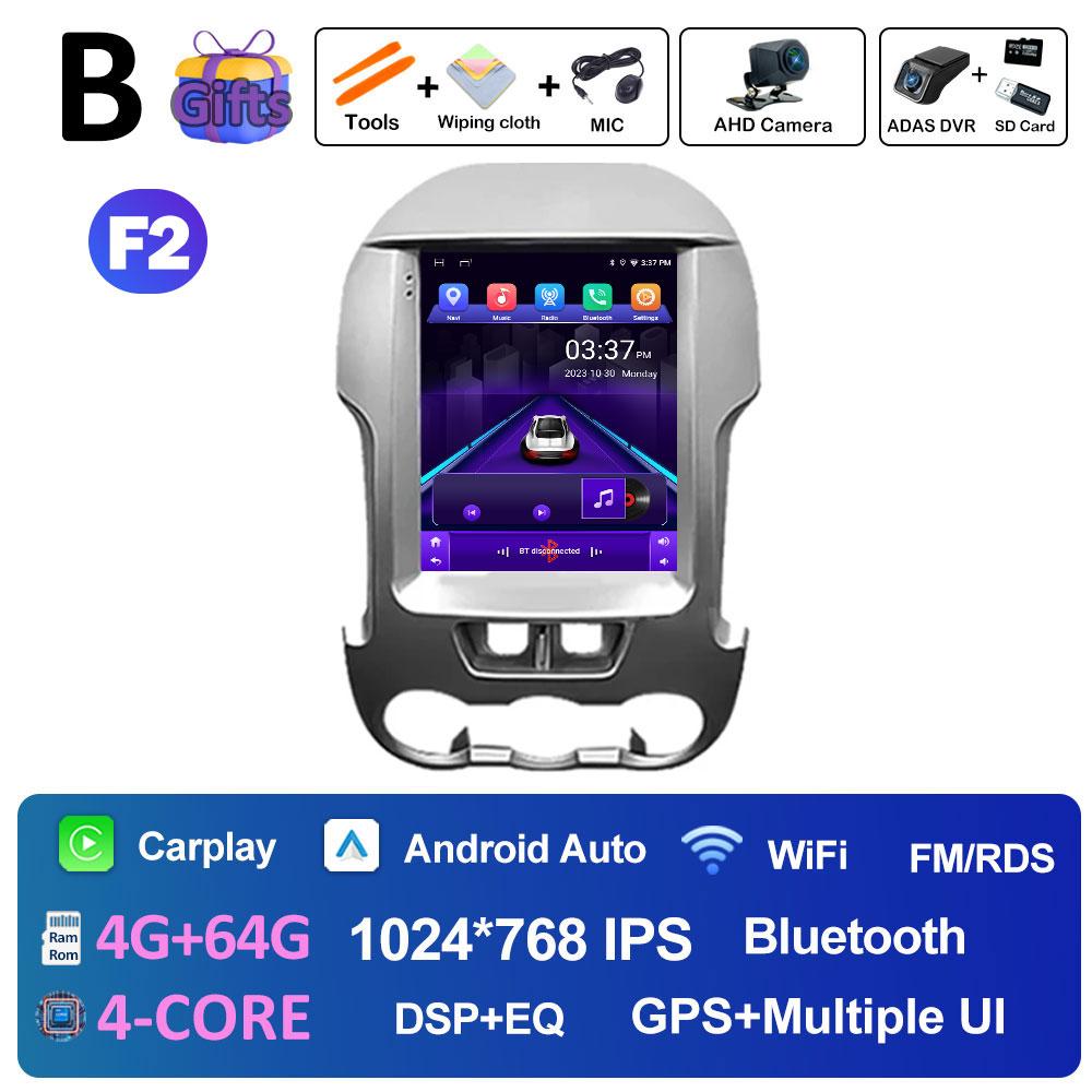 Intelligent System Wireless Carplay For Ford Ranger 2012 2013 2014 2015 Bluetooth Autoradio Cooling fan Touch Screen 4G No 2 din