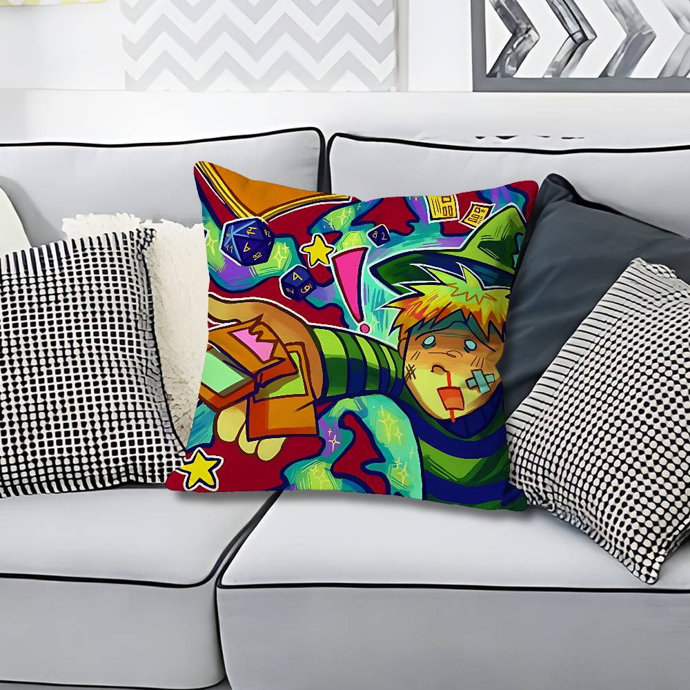 The EEltingville CClub Anime Celebrity Merchandise AllMatch Printed Pillow Case Sofa Car Office Room Decoration Protector