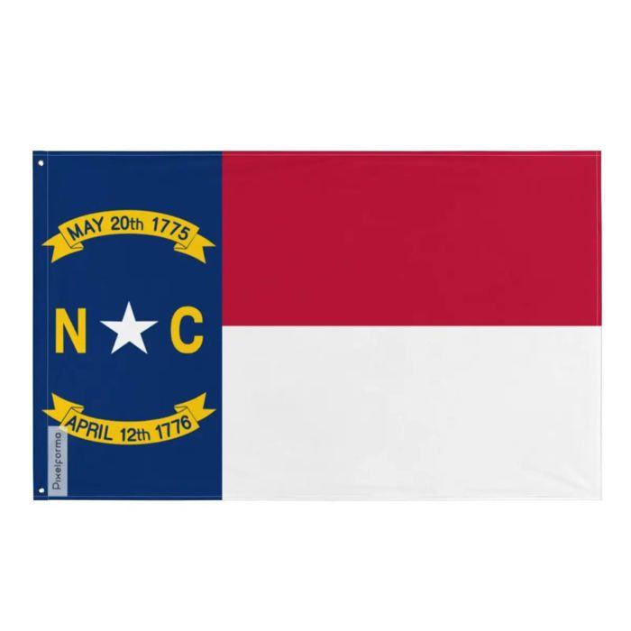 Drapeau - Multicolore - Caroline du Nord - 90 x 150 cm - Polyester - Recto/verso - Œillets en fer