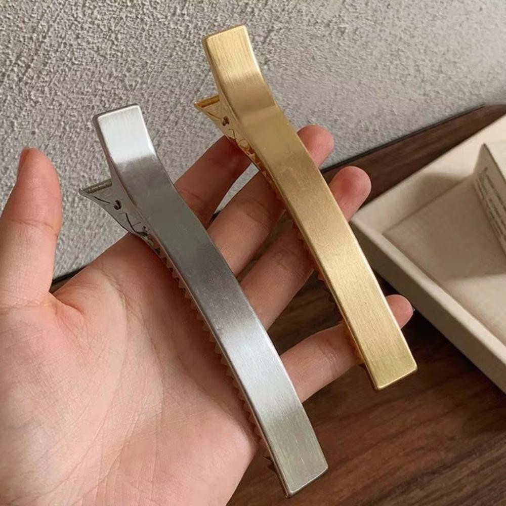 Big Hair Clip Ribbon Metal Barrettes Hairpin Korean Hair Claws  Women Ponytail